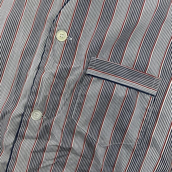 Vintage Robert Alan Stripe Pajama Set Blue Lightweight Dadcore - Picture 2 of 6